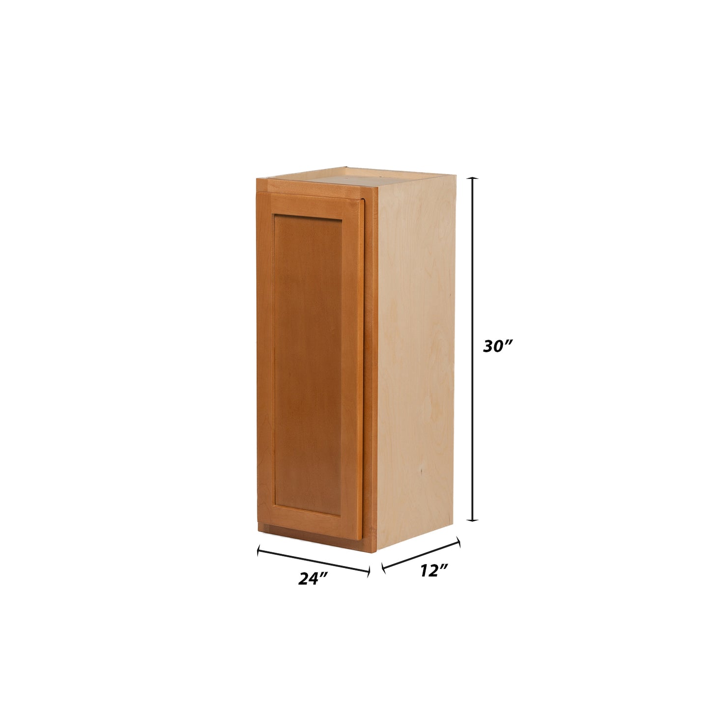 Backwoods Cabinetry RTA (Ready-to-Assemble) W2430 - Provincial Stain 24"Wx30"Hx12"D Wall Cabinet