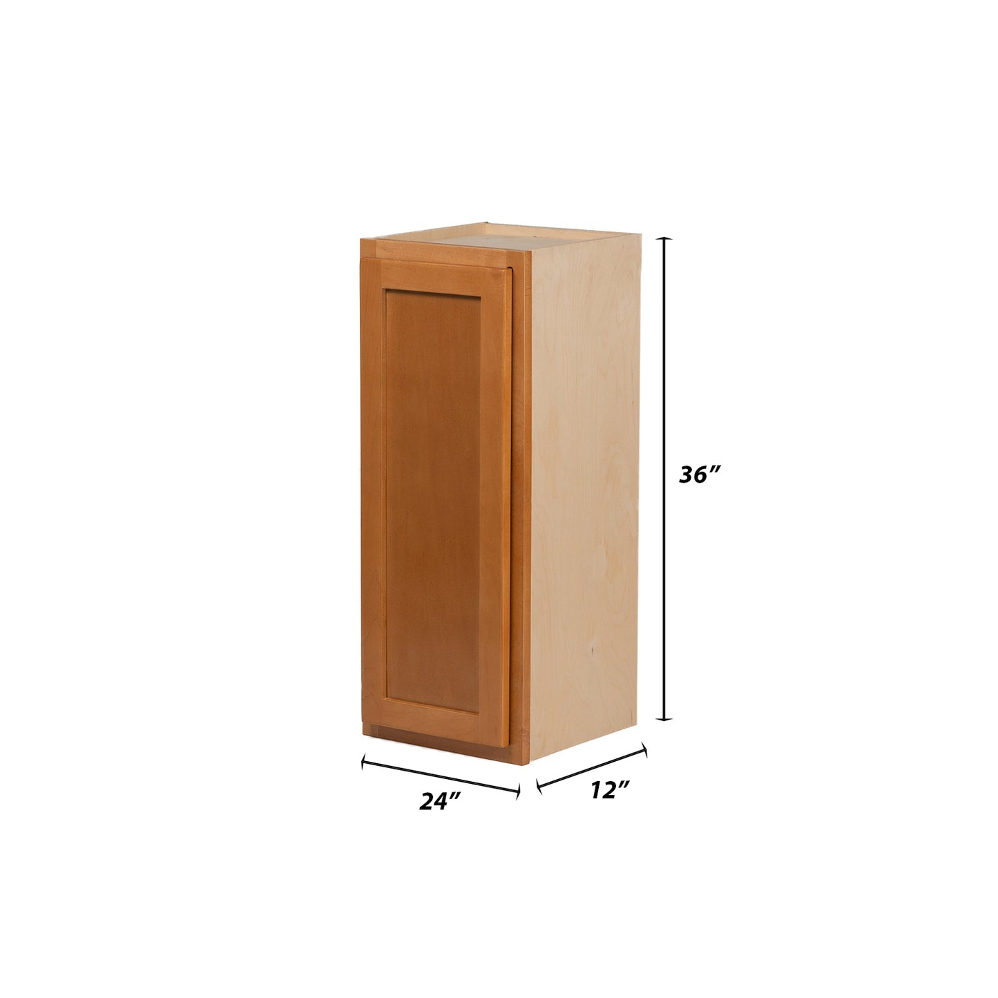 Backwoods Cabinetry RTA (Ready-to-Assemble) W2436 - Provincial Stain 24"Wx36"Hx12"D Wall Cabinet