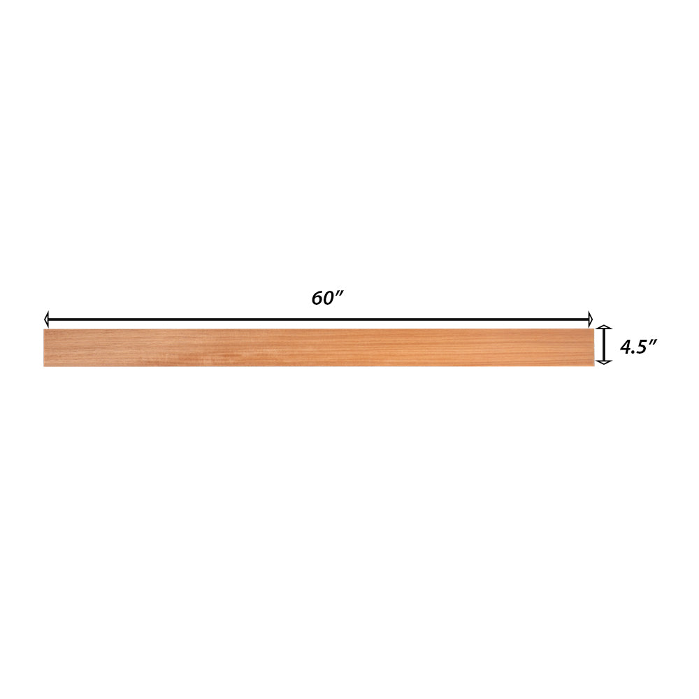 Backwoods Cabinetry RTA (Ready-to-Assemble) TK-60 - Raw Hickory .25"X4.5"X60" Toe Kick