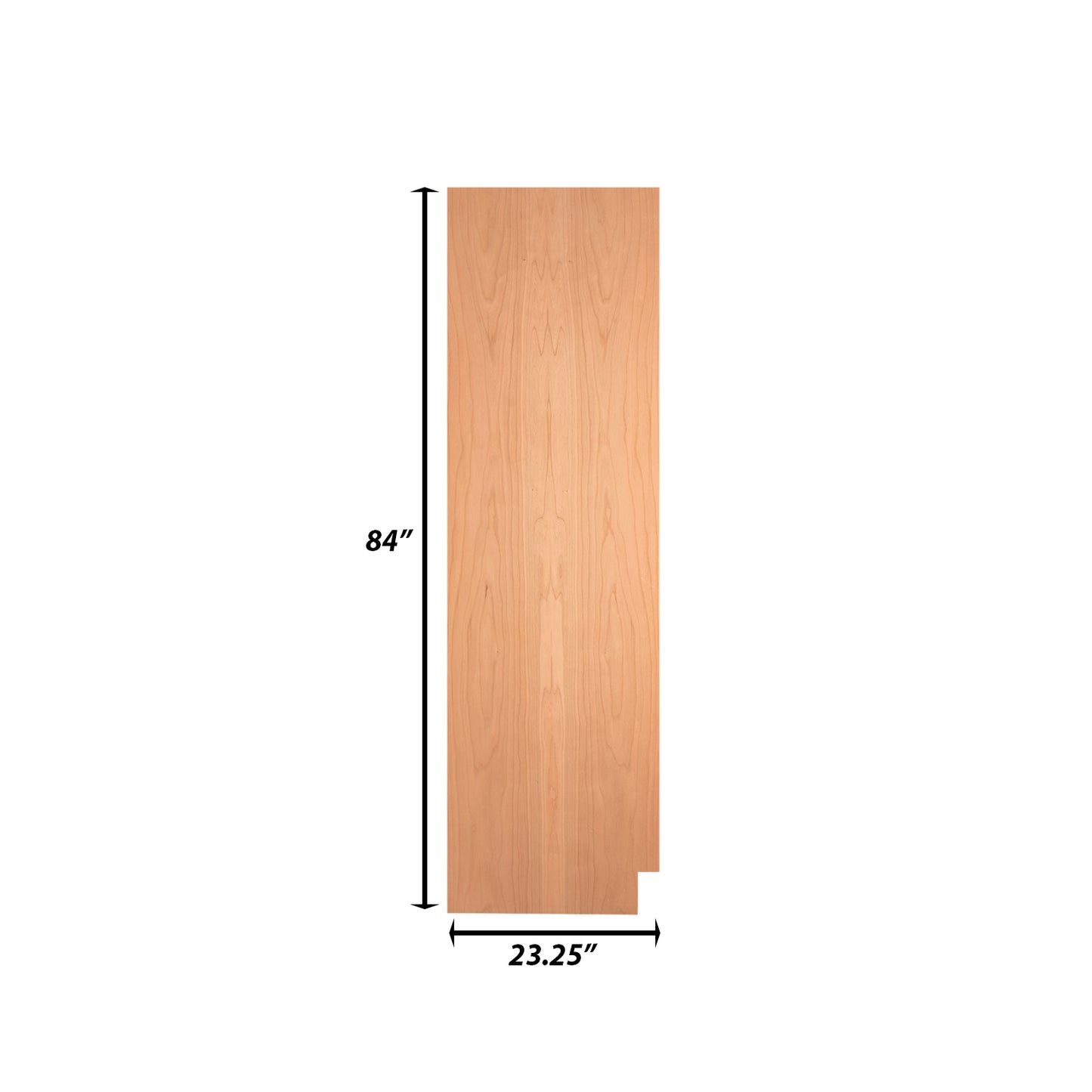 Backwoods Cabinetry RTA (Ready-to-Assemble) TSK2484.L - Raw Cherry .25"X23.25"X84" Left End Panel