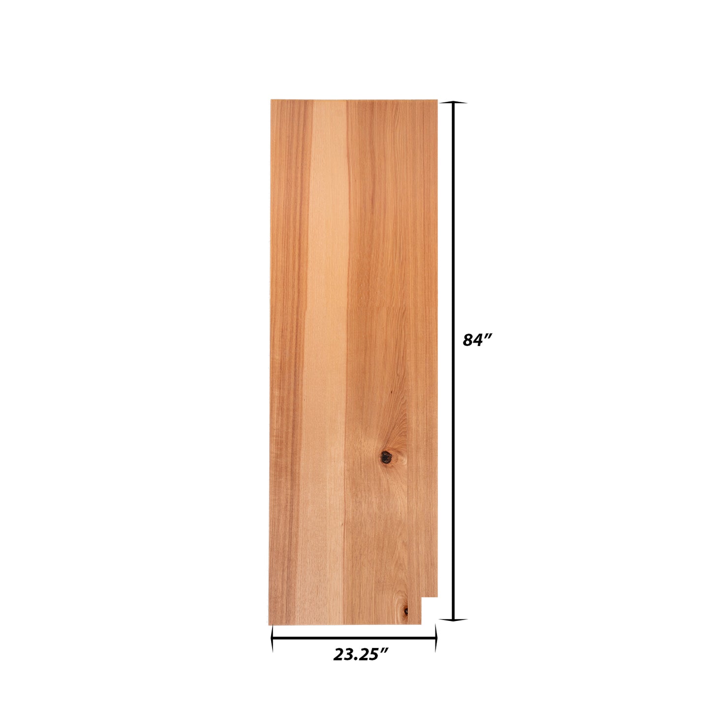 Backwoods Cabinetry RTA (Ready-to-Assemble) TSK2484.L - Raw Hickory .25"X23.25"X84" Left End Panel