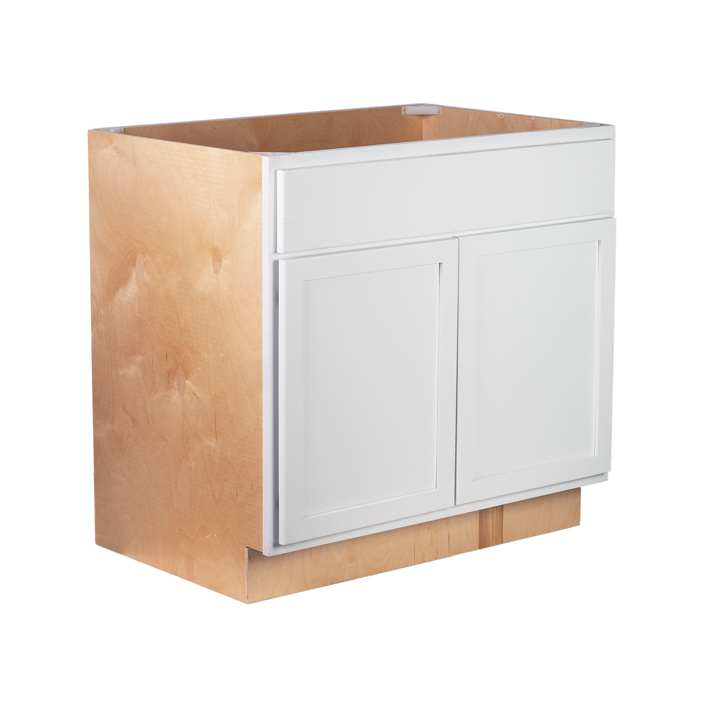Backwoods Cabinetry RTA (Ready-to-Assemble) B30.BUTT - Pure White Base Cabinet | 30"Wx34.5"Hx24"D
