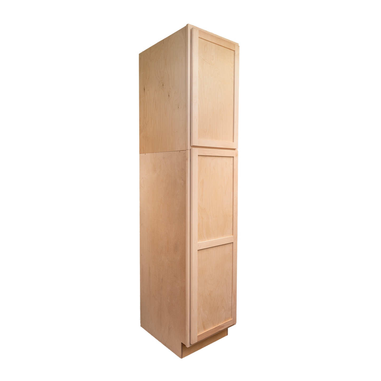 Backwoods Cabinetry RTA (Ready-to-Assemble) T2490.24.L Raw Maple Pantry Cabinet 24"Wx90"Hx24"D
