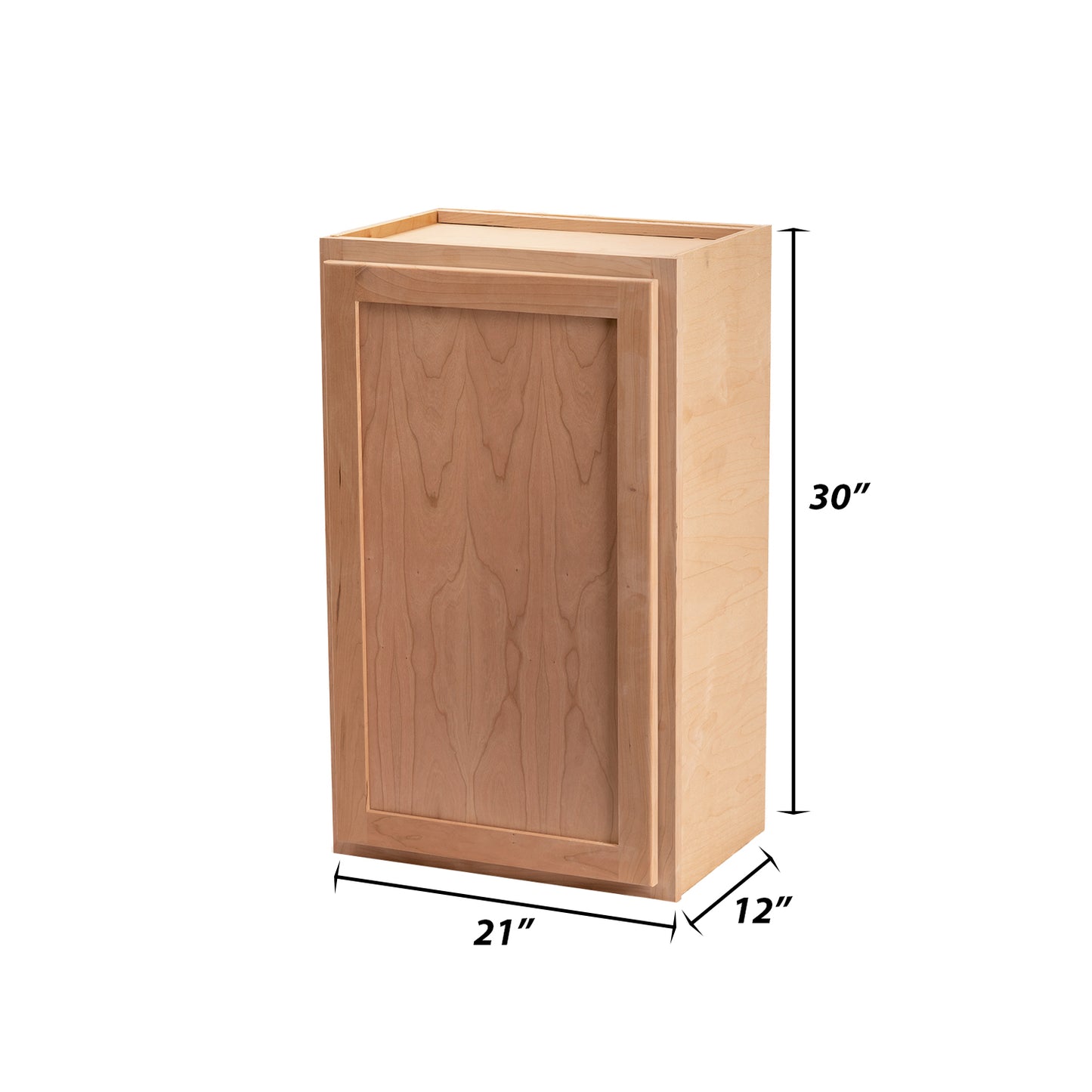 Backwoods Cabinetry RTA - Winding River Collection Raw Cherry 21"Wx30"Hx12"D