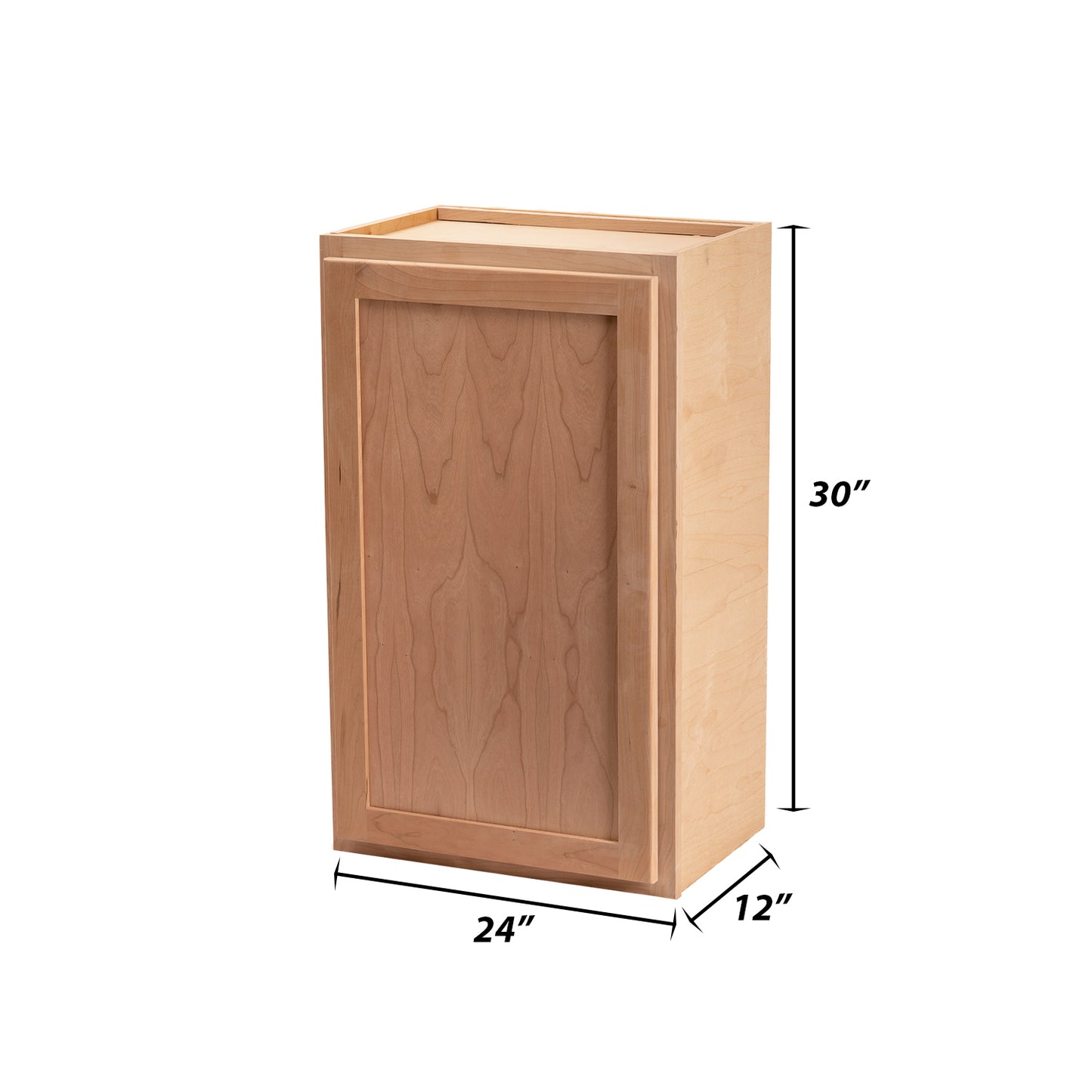 Backwoods Cabinetry RTA - Winding River Collection Raw Cherry 24"Wx30"Hx12"D