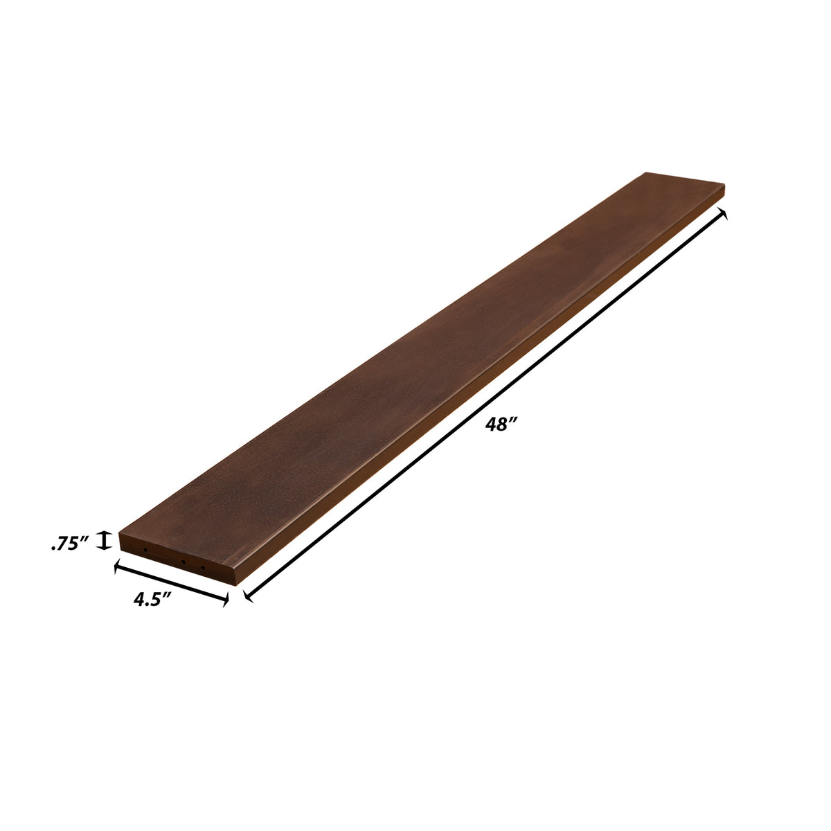 Backwoods Cabinetry RTA (Ready-to-Assemble) V548 - Espresso Stain .75"X5"X48" Valance
