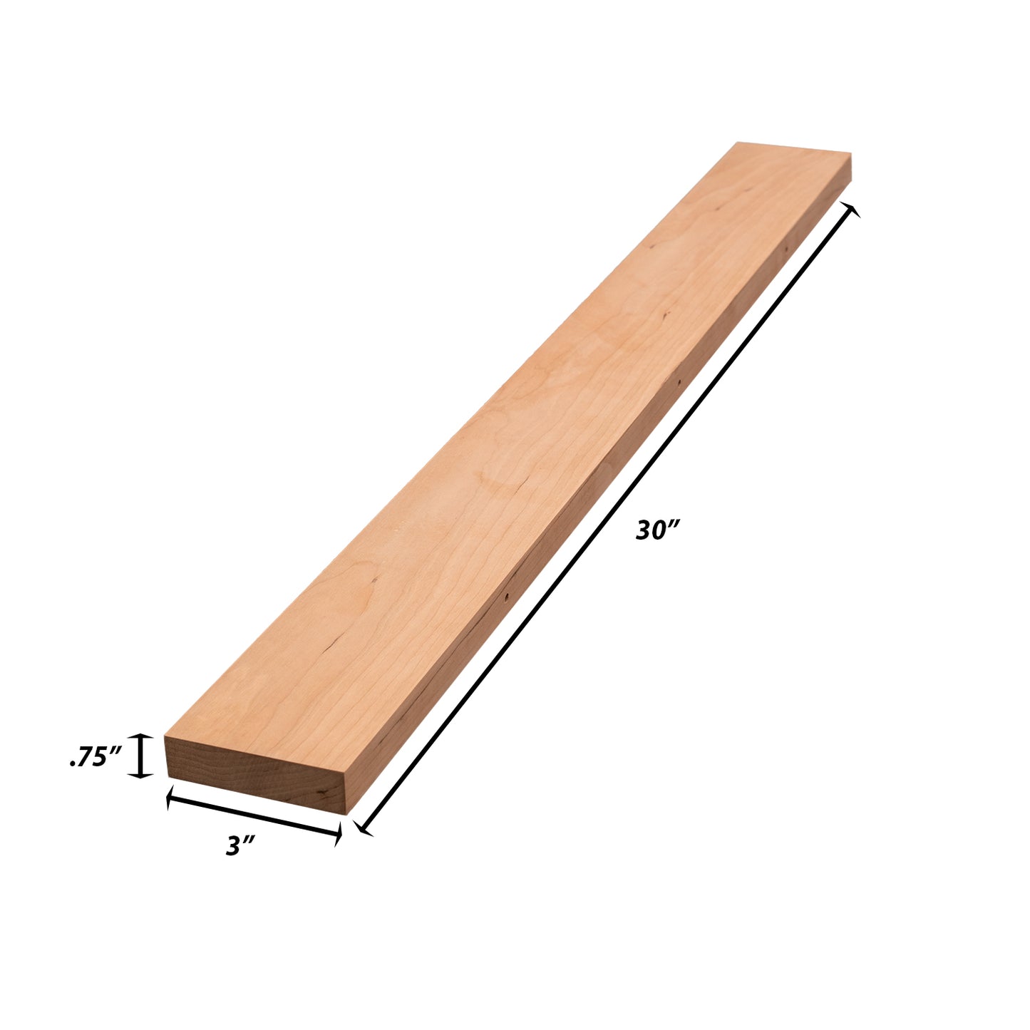 Backwoods Cabinetry RTA (Ready-to-Assemble) WF330 - Raw Cherry .75"X3"X30" Filler