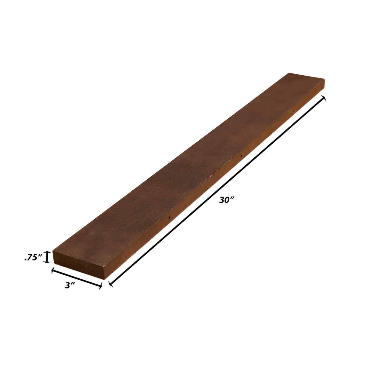 Backwoods Cabinetry RTA (Ready-to-Assemble) WF330 - Espresso Stain .75"X3"X30" Filler