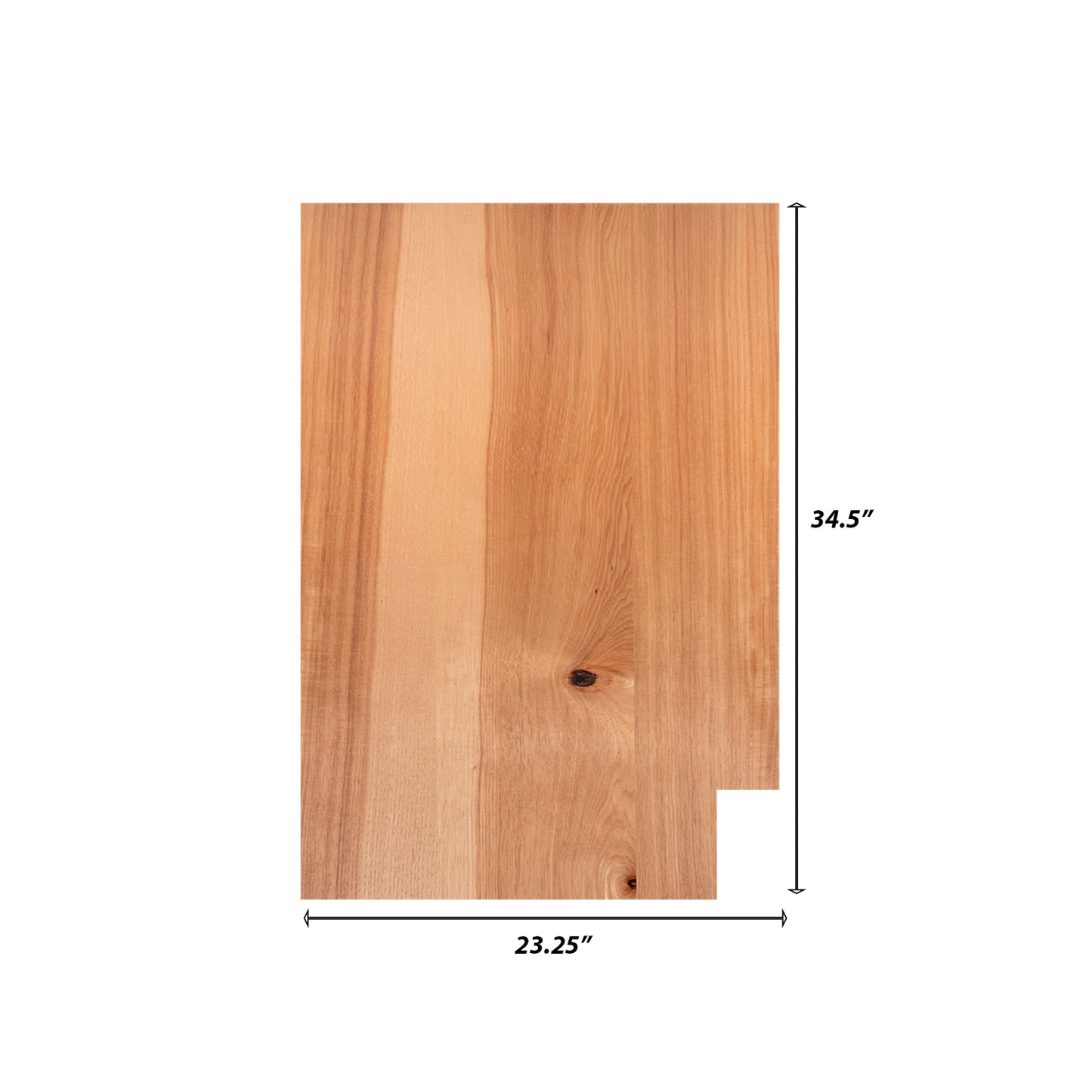 Backwoods Cabinetry RTA (Ready-to-Assemble) BSK2434.L Raw Hickory .25"X23.25"X34.5" Left End Panel