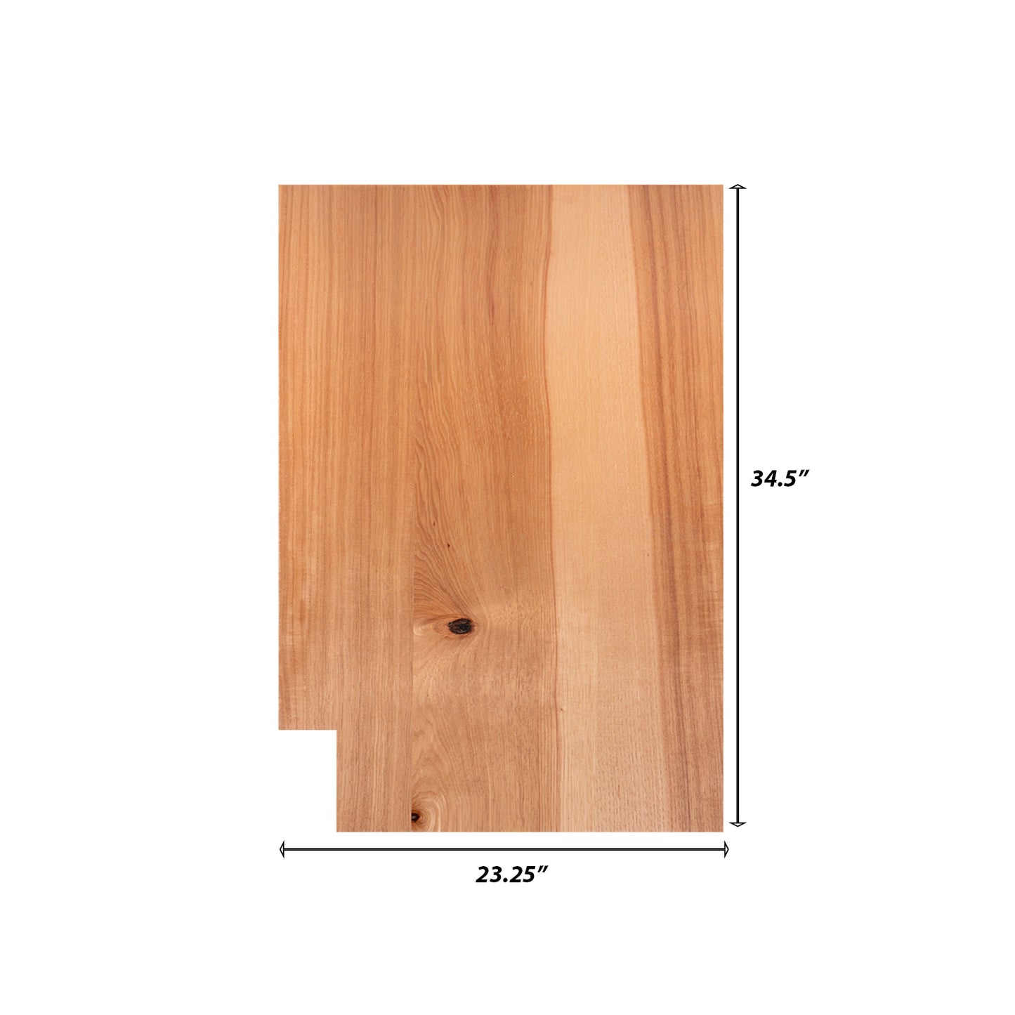 Backwoods Cabinetry RTA (Ready-to-Assemble) BSK2434.R - Raw Hickory .25"X23.25"X34.5" Right End Panel
