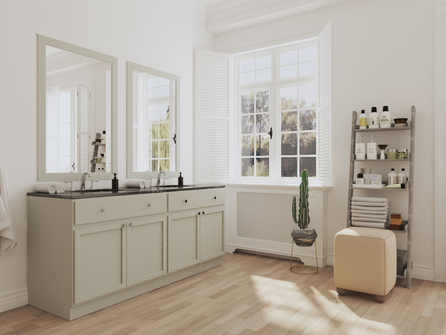 Backwoods Cabinetry RTA (Ready-to-Assemble) VSB36.34.18 - Magnetic Grey Vanity Base Cabinet | 36"Wx34.5"Hx18"D
