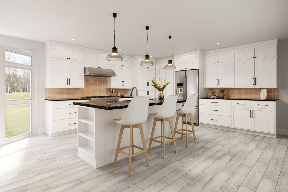Backwoods Cabinetry RTA (Ready-to-Assemble) WSK12.42 - Pure White .25"X11.25"X42" End Panel