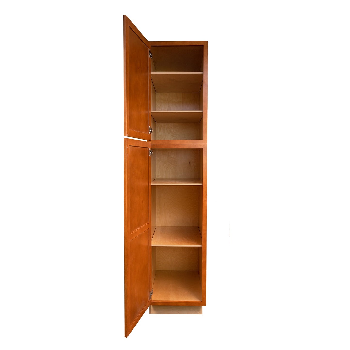 Backwoods Cabinetry RTA (Ready-to-Assemble) T2484.24.L Provincial Stain Pantry Cabinet 24"Wx84"Hx24"D