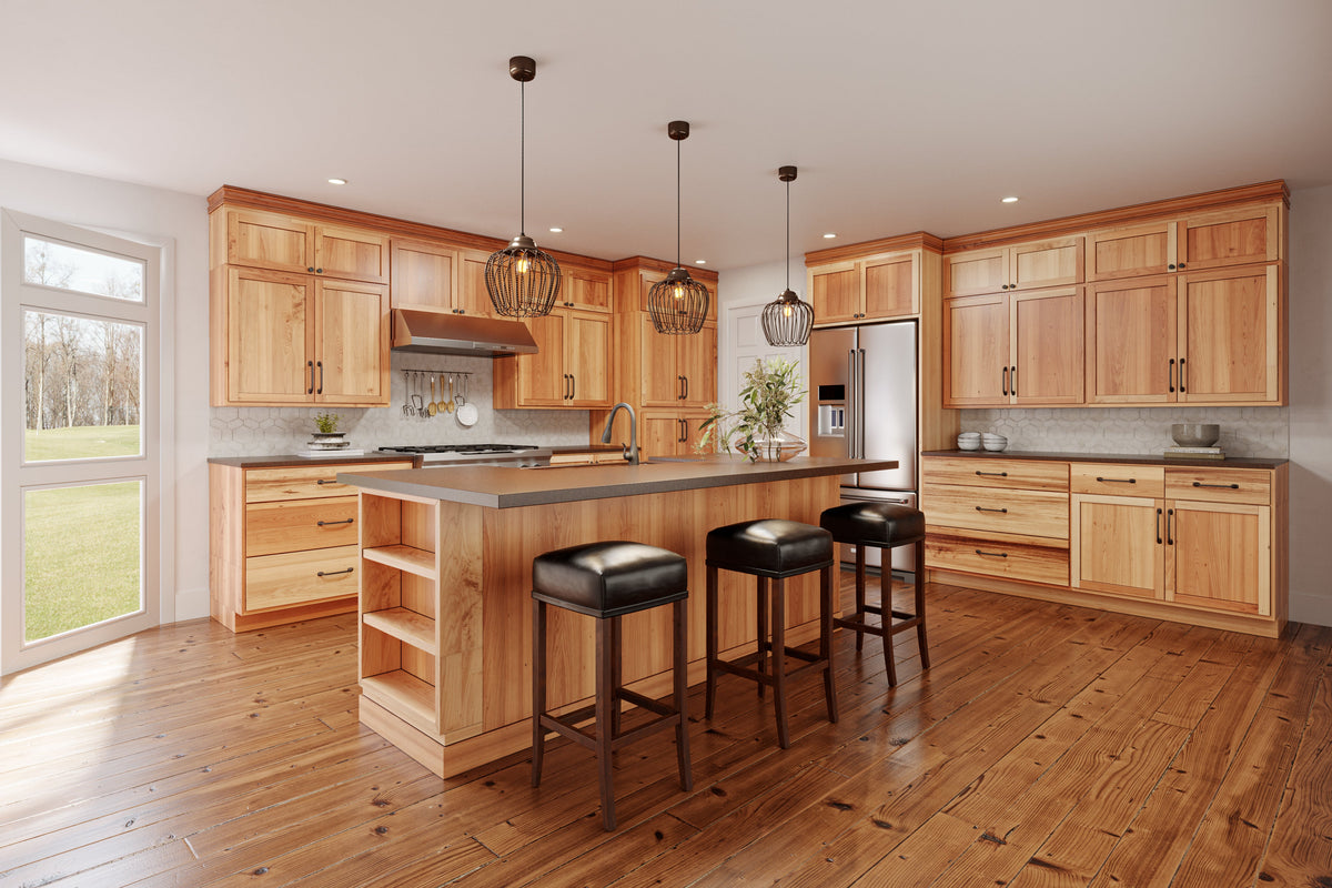 Backwoods Cabinetry RTA (Ready-to-Assemble) WSK12.18 - Rustic Hickory Clear .25"X11.25"X18" End Panel