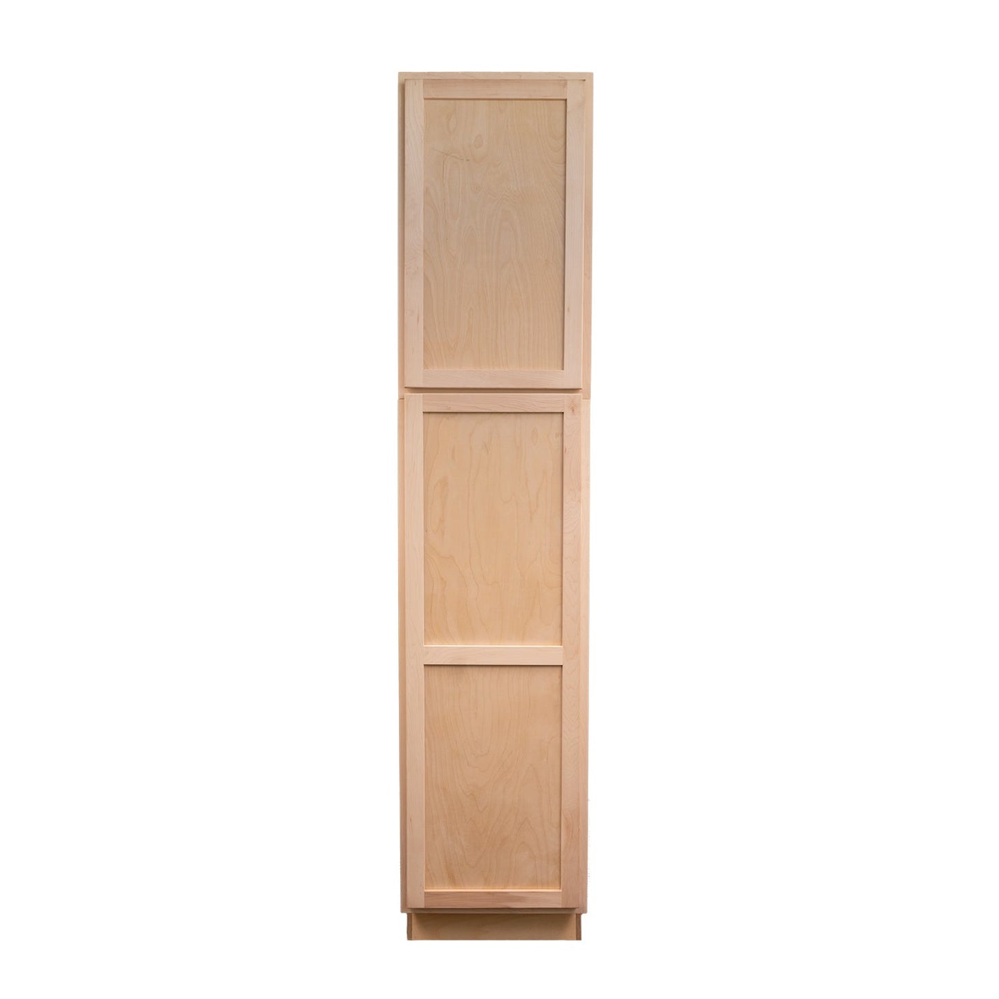 Backwoods Cabinetry RTA (Ready-to-Assemble) T2490.24.L Raw Maple Pantry Cabinet 24"Wx90"Hx24"D