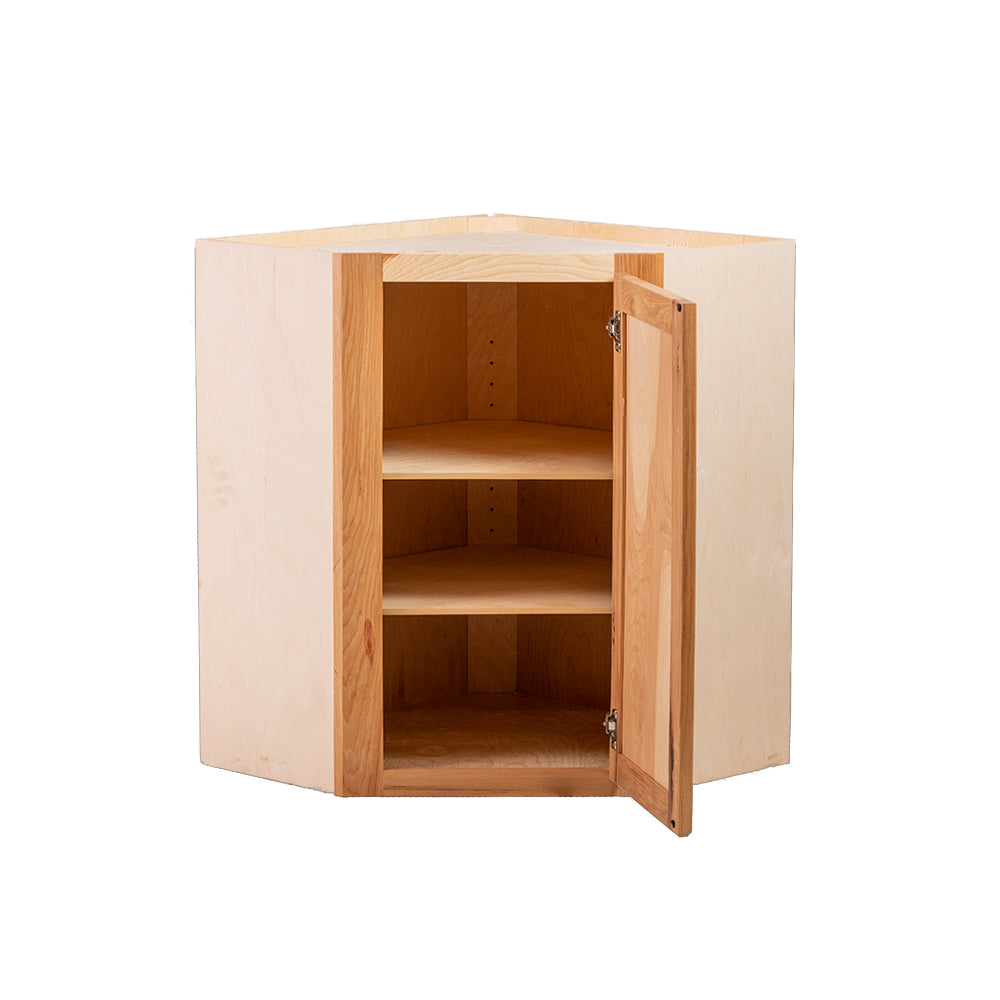 Backwoods Cabinetry RTA (Ready-to-Assemble) WDC2430 - Rustic Hickory Clear 24"Wx30"Hx12"D Wall Corner Cabinet