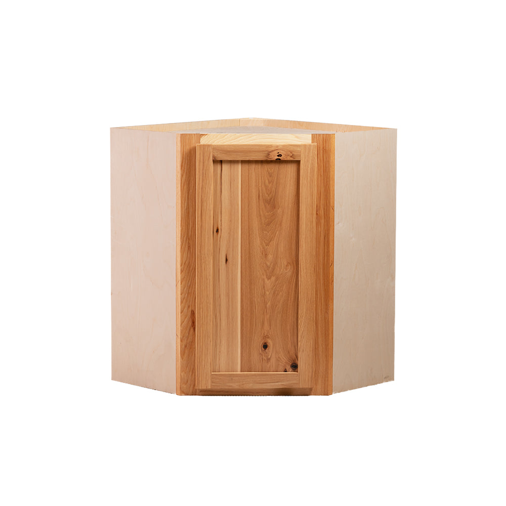 Backwoods Cabinetry RTA (Ready-to-Assemble) WDC2430 - Rustic Hickory Clear 24"Wx30"Hx12"D Wall Corner Cabinet