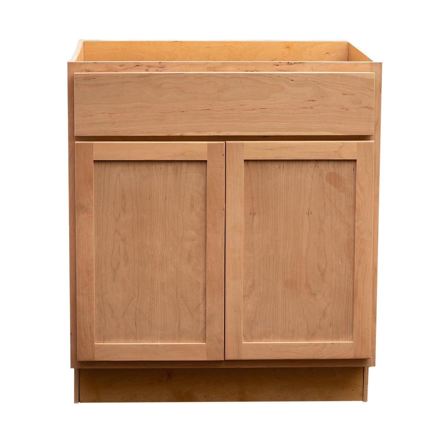 Backwoods Cabinetry RTA (Ready-to-Assemble) B30.BUTT - Raw Cherry Base Cabinet | 30"Wx34.5"Hx24"D