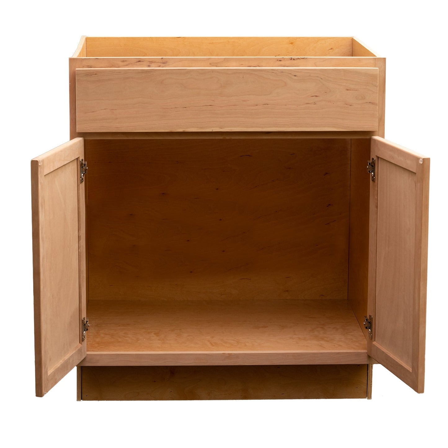 Backwoods Cabinetry RTA (Ready-to-Assemble) BS36.BUTT - Raw Cherry Sink Base Cabinet | 36"Wx34.5"Hx24"D