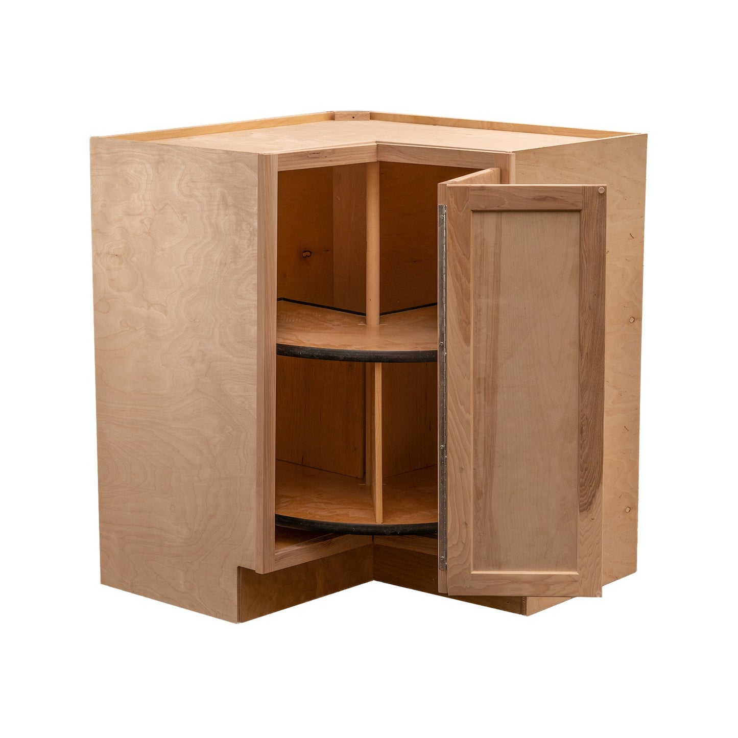 Backwoods Cabinetry RTA (Ready-to-Assemble) BLZS3030.18 - Raw Hickory Lazy Susan Cabinet | 18"D x 30" W x 34.5"