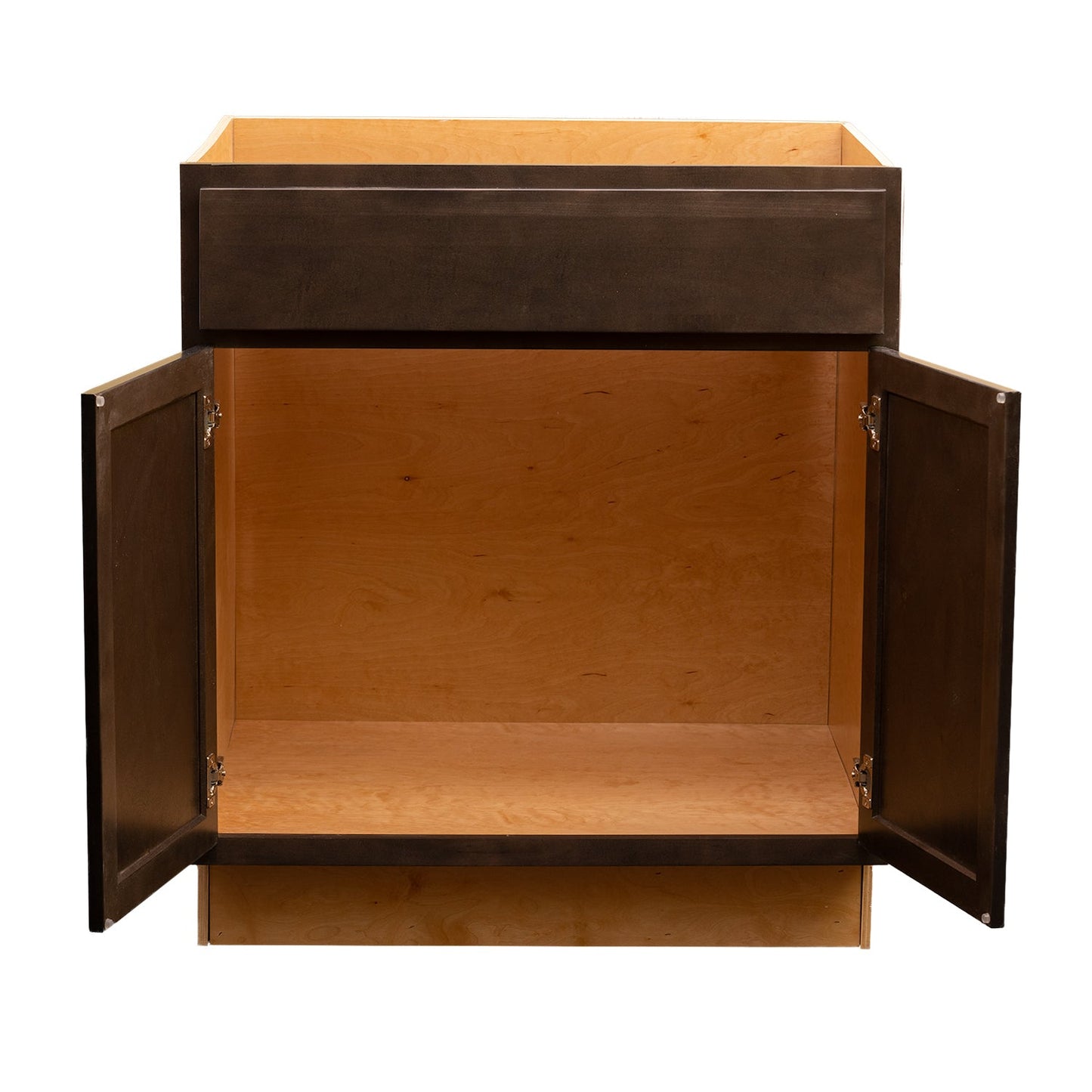 Backwoods Cabinetry RTA (Ready-to-Assemble) BS36.BUTT - Espresso Stain Sink Base Cabinet | 36"Wx34.5"Hx24"D