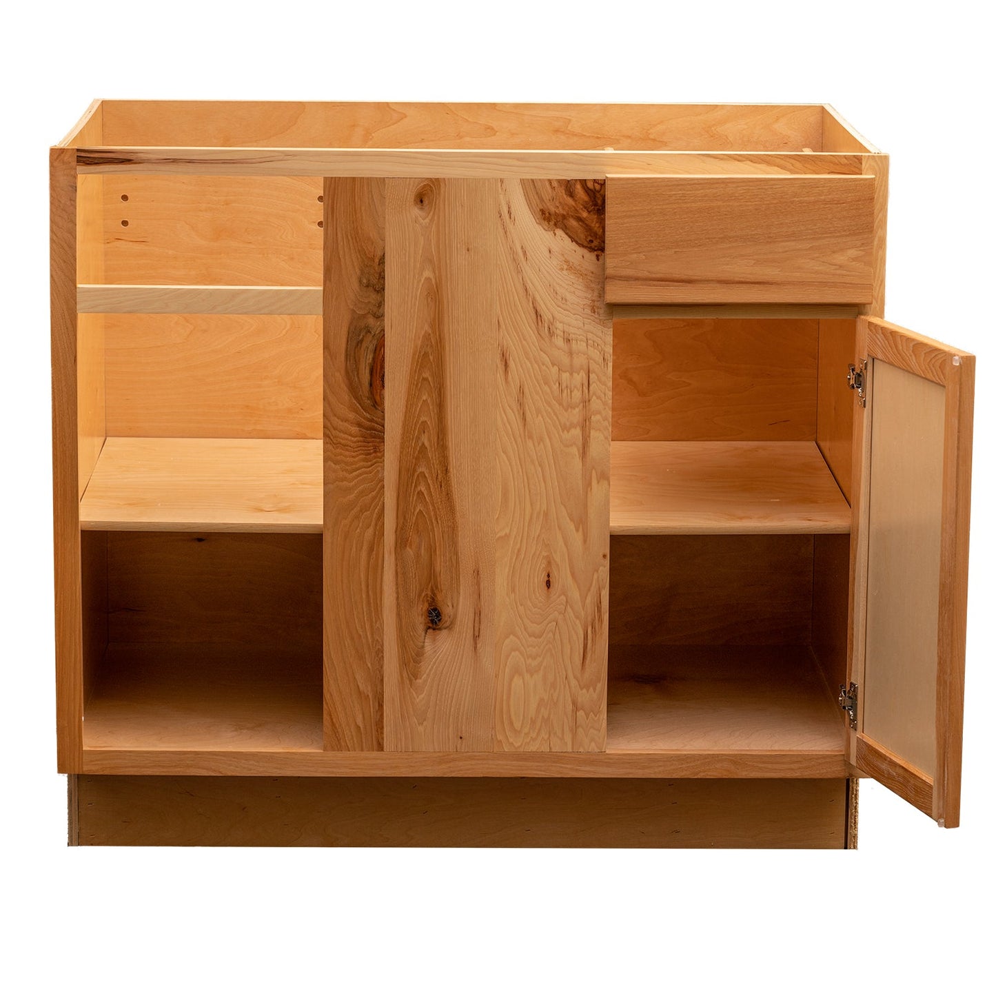 Backwoods Cabinetry RTA (Ready-to-Assemble) BB39.L - Rustic Hickory Clear 39" Blind Base Cabinet | 39"Wx34.5"Hx24"D