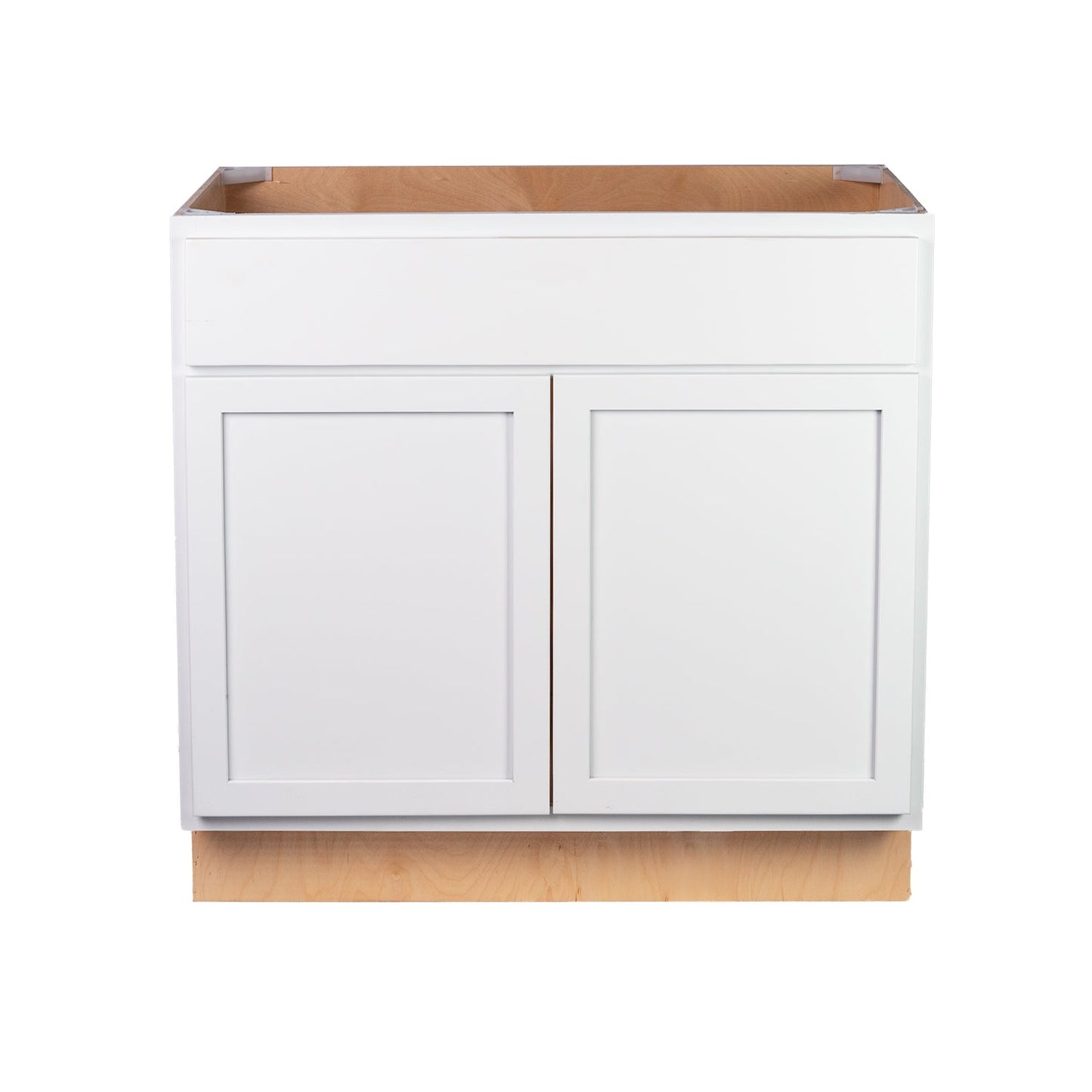 Backwoods Cabinetry RTA (Ready-to-Assemble) B36.BUTT - Pure White Base Cabinet | 36"Wx34.5"Hx24"D