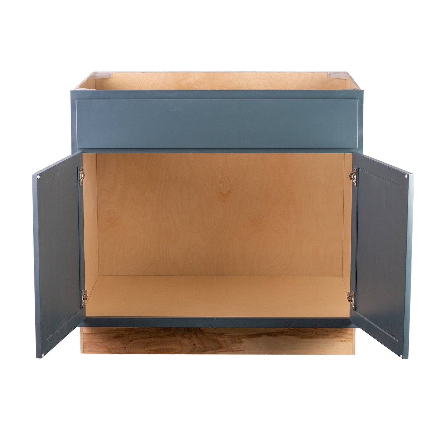 Backwoods Cabinetry RTA (Ready-to-Assemble) BS36.BUTT - Needlepoint Navy 36" Sink Base Cabinet | 36"Wx34.5"Hx24"D