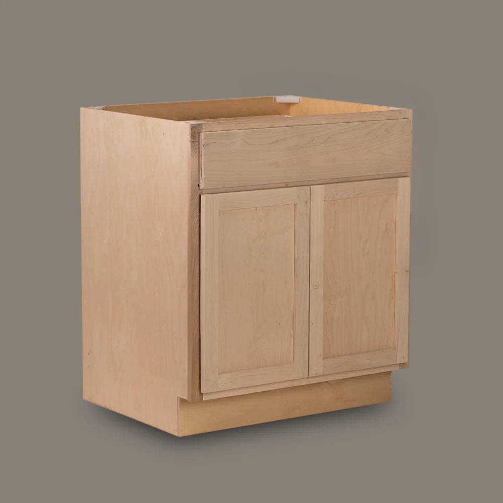 Maple Base Stacks Raw Maple Base Cabinets – Johnsonscabinets.com