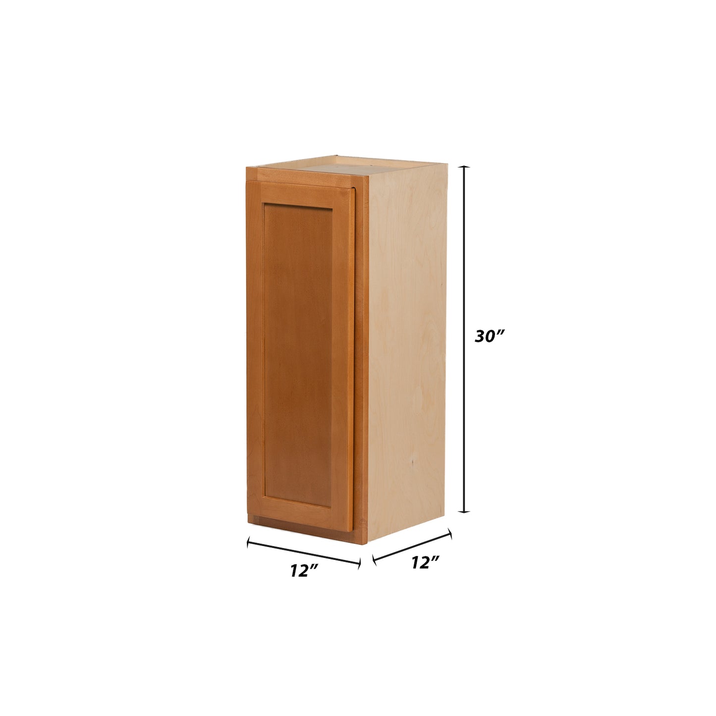 Backwoods Cabinetry RTA (Ready-to-Assemble) W1230 - Provincial Stain 12"Wx30"Hx12"D Wall Cabinet