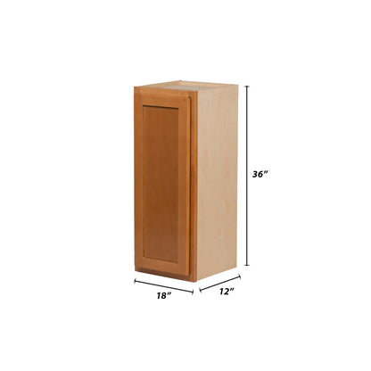 Backwoods Cabinetry RTA (Ready-to-Assemble) W1836 - Provincial Stain 18"Wx36"Hx12"D Wall Cabinet