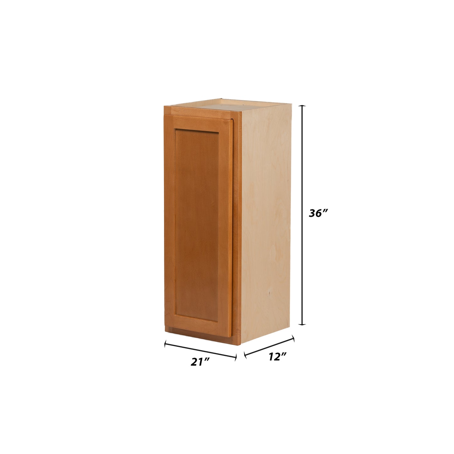Backwoods Cabinetry RTA (Ready-to-Assemble) W2136 - Provincial Stain 21"Wx36"Hx12"D Wall Cabinet