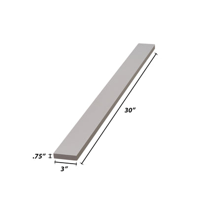 Backwoods Cabinetry RTA (Ready-to-Assemble) WF330 - Magnetic Grey .75"X3"X30" Filler