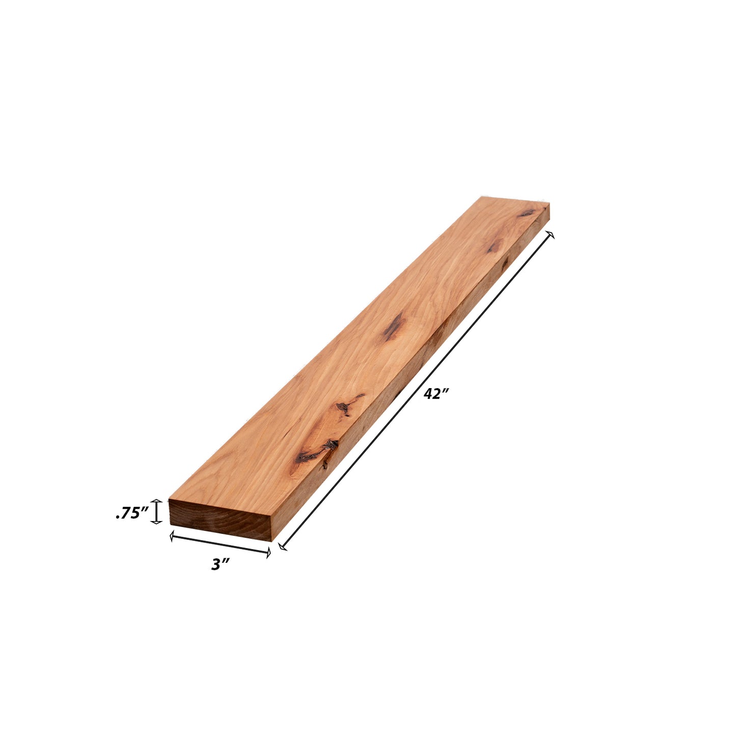 Backwoods Cabinetry RTA (Ready-to-Assemble) WF342 - Rustic Hickory Clear .75"X3"X42" Filler