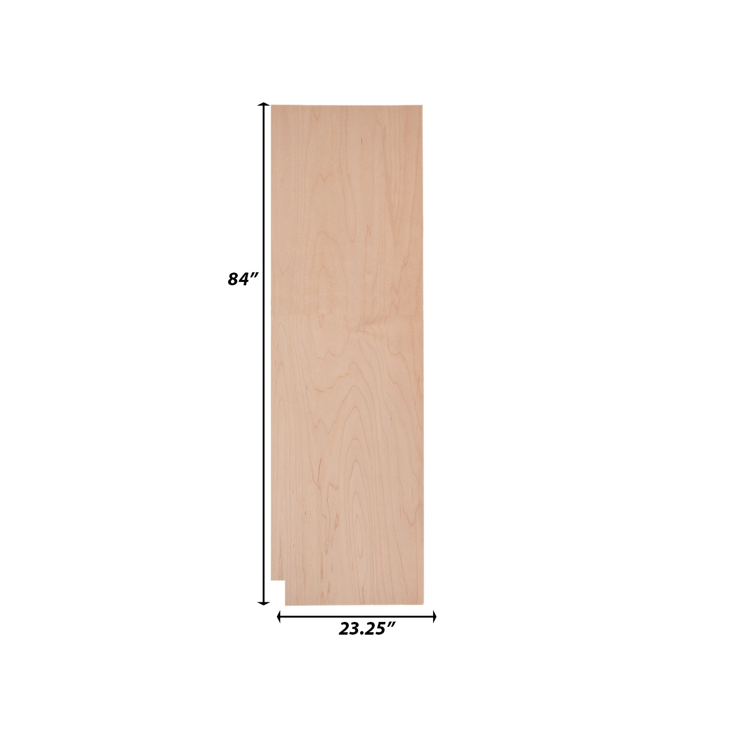 Backwoods Cabinetry RTA (Ready-to-Assemble) TSK2484.R - Raw Maple .25 ...