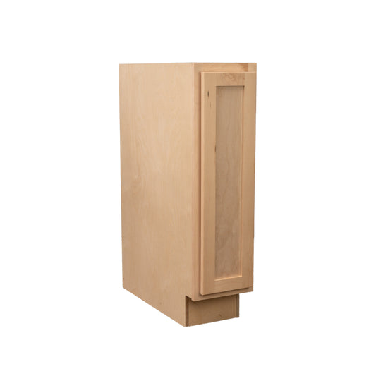 Backwoods Cabinetry RTA (Ready-to-Assemble) B9.FH.L - Raw Maple Base Cabinet | 9"Wx34.5"Hx24"D