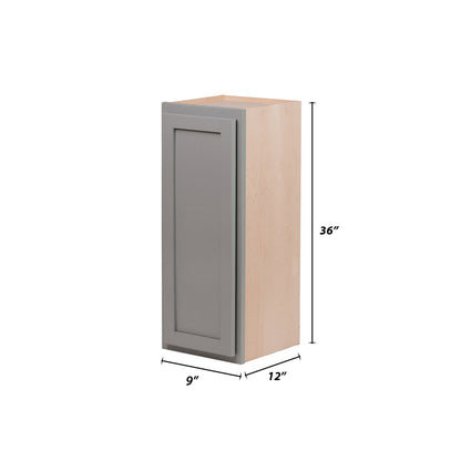 Backwoods Cabinetry RTA (Ready-to-Assemble) W936 - Magnetic Grey 9"Wx36"Hx12"D Wall Cabinet