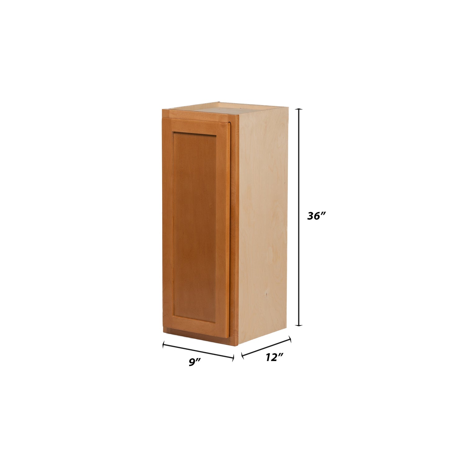 Backwoods Cabinetry RTA (Ready-to-Assemble) W936 - Provincial Stain 9"Wx36"Hx12"D Wall Cabinet