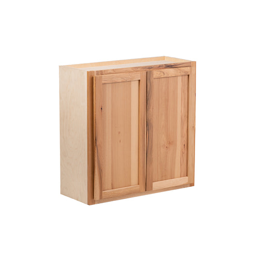 Backwoods Cabinetry RTA (Ready-to-Assemble) W3630.BUTT - Raw Hickory 36"Wx30"Hx12"D Wall Cabinet
