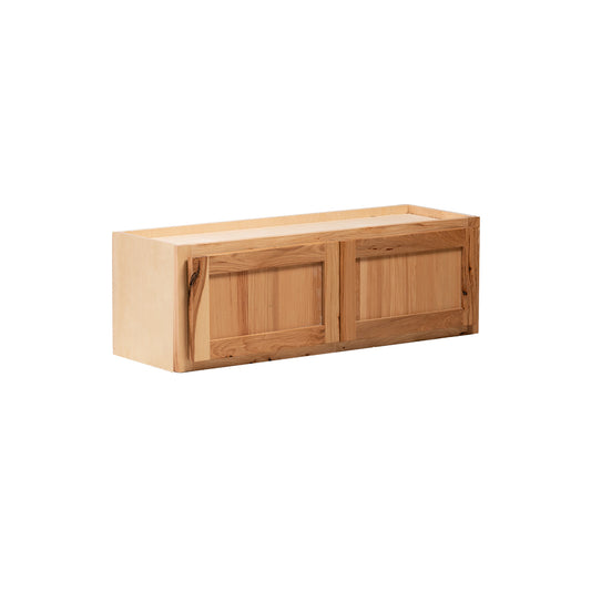 Backwoods Cabinetry RTA (Ready-to-Assemble) Raw Hickory 30"Wx12"Hx12"D Wall Microwave