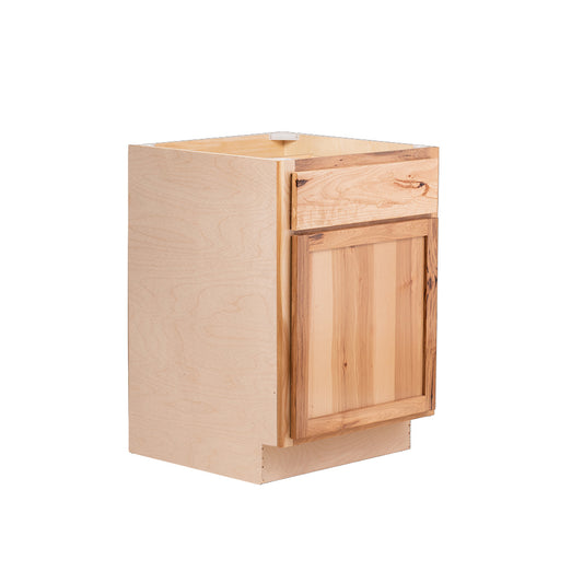 Backwoods Cabinetry RTA (Ready-to-Assemble) Rustic Hickory Base Cabinet | 12"Wx34.5"Hx24"D