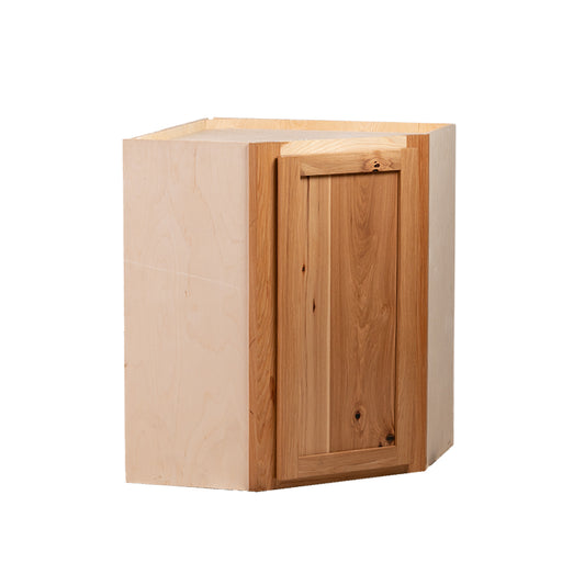 Backwoods Cabinetry RTA (Ready-to-Assemble) Rustic Hickory 24"Wx36"Hx12"D Wall Corner Cabinet
