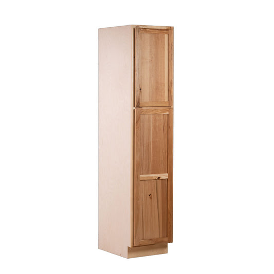 Backwoods Cabinetry RTA (Ready-to-Assemble) T1884.24L - Rustic Hickory Clear Pantry Cabinet 18"Wx84"Hx24"D