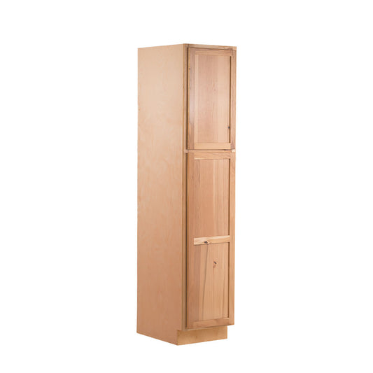 Backwoods Cabinetry RTA (Ready-to-Assemble) Raw Hickory Pantry Cabinet 18"Wx84"Hx24"D