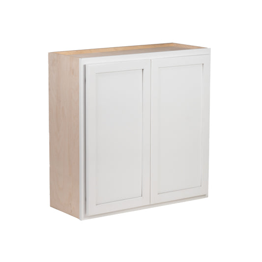 Backwoods Cabinetry RTA (Ready-to-Assemble) Pure White 30"Wx30"Hx12"D Wall Cabinet