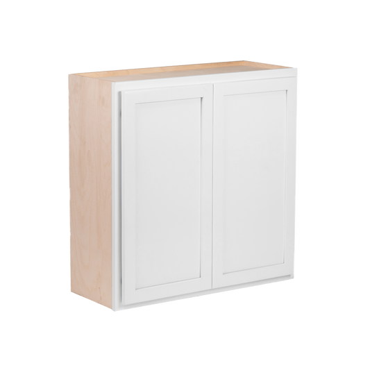 Backwoods Cabinetry RTA (Ready-to-Assemble) Pure White 30"Wx42"Hx12"D Wall Cabinet
