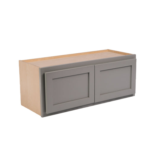 Backwoods Cabinetry RTA (Ready-to-Assemble) Magnetic Grey 30"Wx12"Hx12"D Wall Microwave