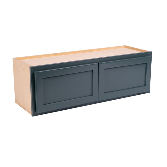 Backwoods Cabinetry RTA (Ready-to-Assemble) Needlepoint Navy 30"Wx12"Hx12"D Microwave Wall Cabinet