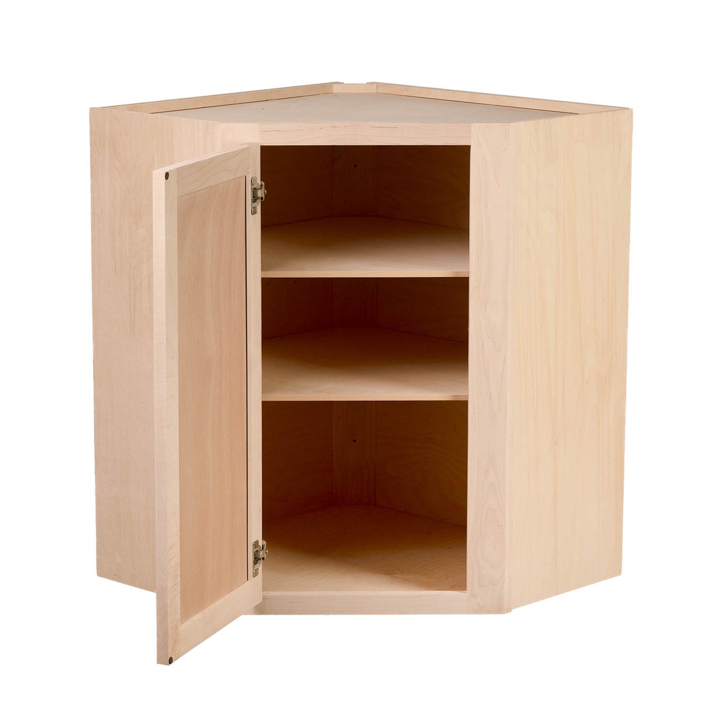 Backwoods Cabinetry RTA (Ready-to-Assemble) WDC2442 - Raw Maple 24"Wx42"Hx12"D Wall Corner Cabinet