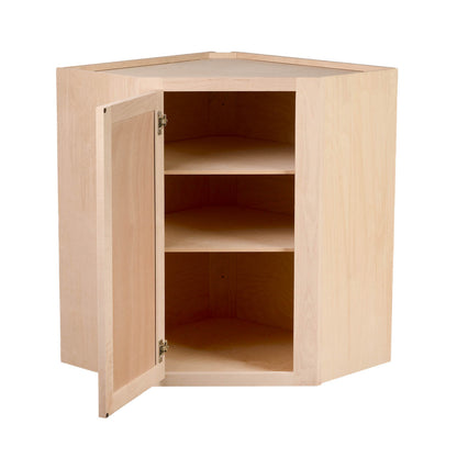 Backwoods Cabinetry RTA (Ready-to-Assemble) WDC2442 - Raw Maple 24"Wx42"Hx12"D Wall Corner Cabinet